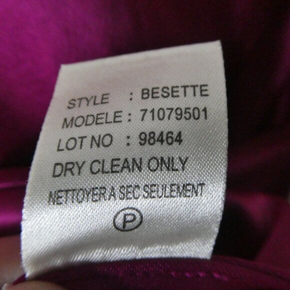 Theory Besette Bracket Pleated Blouse Top Fuchsia - Picture 8 of 9